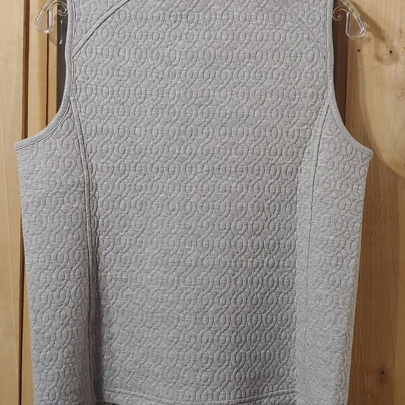 Croft  & Barrow petite womens fleece zip vest gray  size xs petite  NWT - Picture 6 of 14
